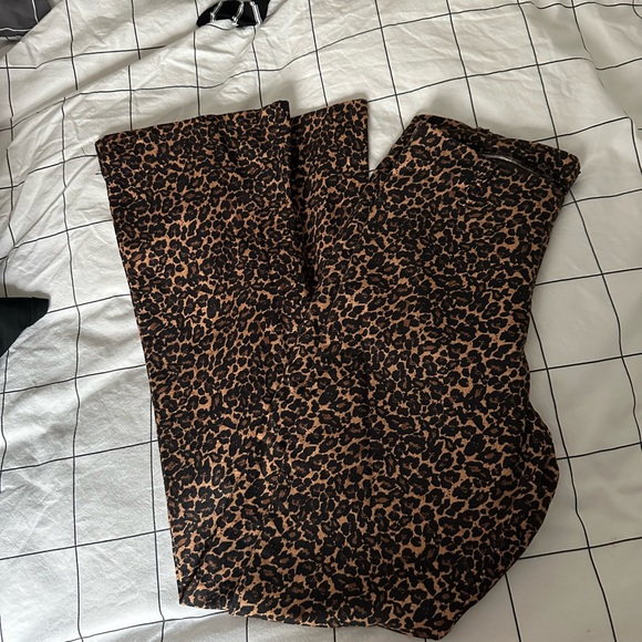UNIF Pants Jumpsuits Unif Leopard Pants Poshmark